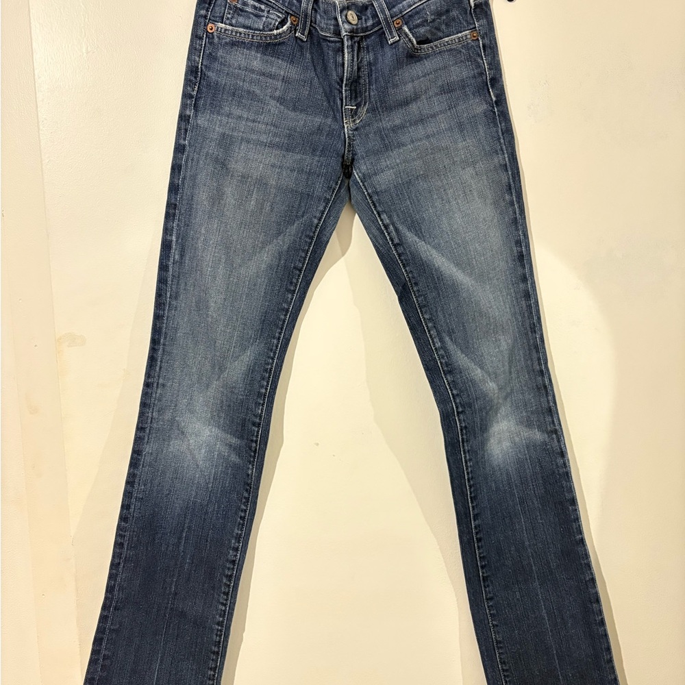 Faded Blue Straight Fit Jeans